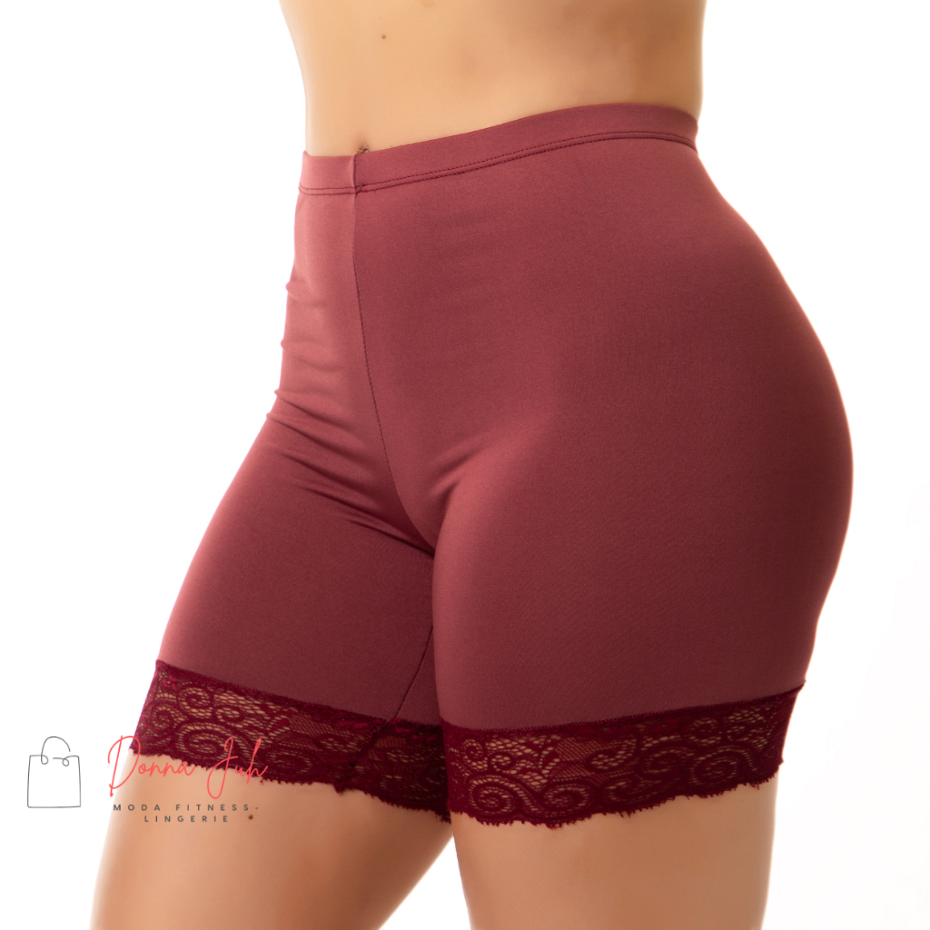Anágua Shortinho Íntimo Segunda Pele Conforto Lingerie Short Proteção Para Saia e Vestido Feminino