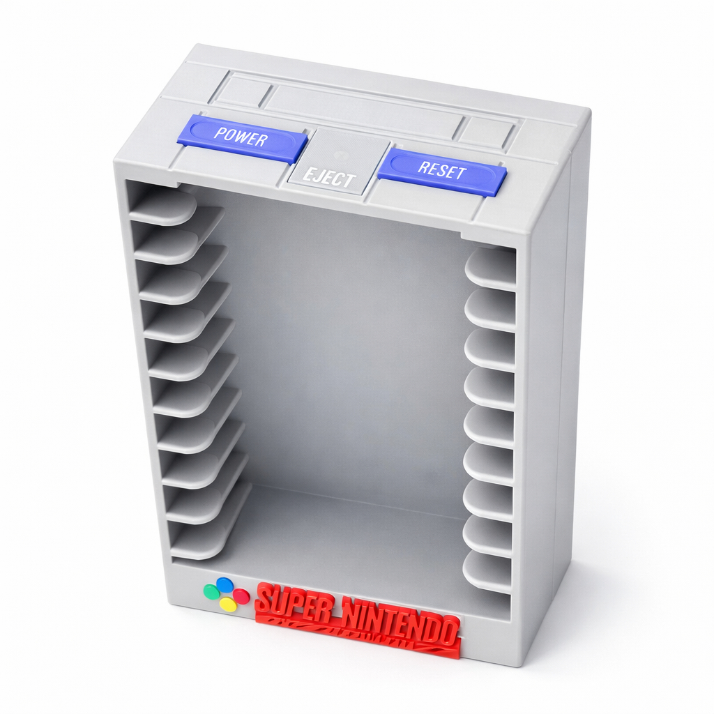 Suporte para Cartuchos de Super Nintendo SNES P/10 Cartuchos em Oferta na Shopee