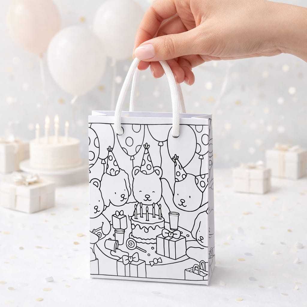 Sacolinha  Personalizada Bob God Colorir - Lembrancinha PEGUE E MONTE - Sacolinha Surpresa - Festa Infantil