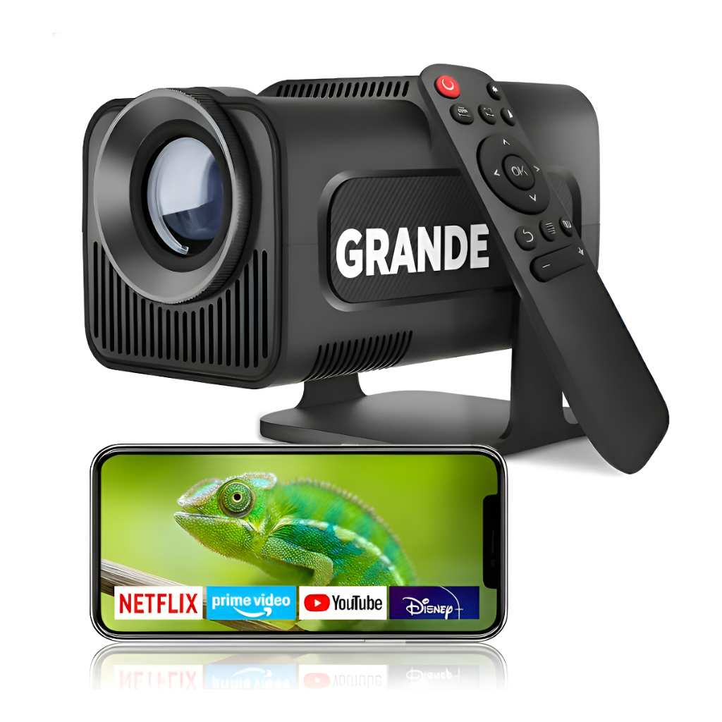 Projetor Hy320 Grande 1080p Nativo Smart Wifi 6 4k Full  Copa 2026 Nativo Wifi 6 Ultrarrápido 2.4g/5g Tela De 30-150 Pol
