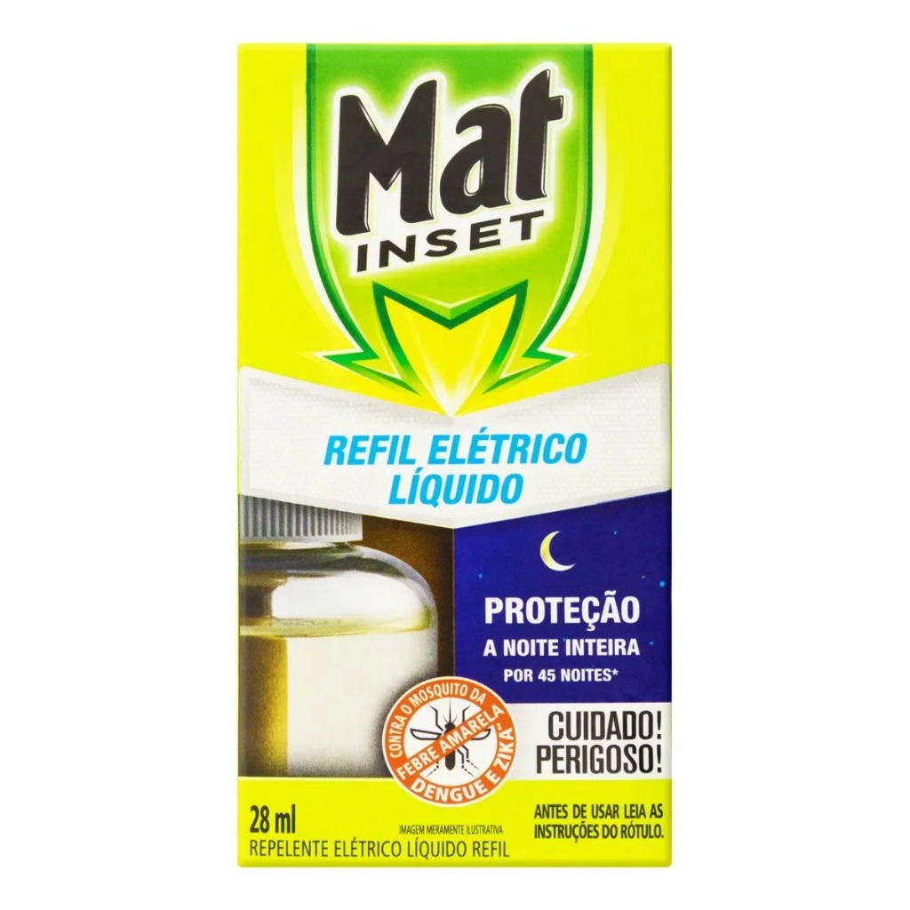 Refil Líquido Mat Inset 28g Repelente Elétrico