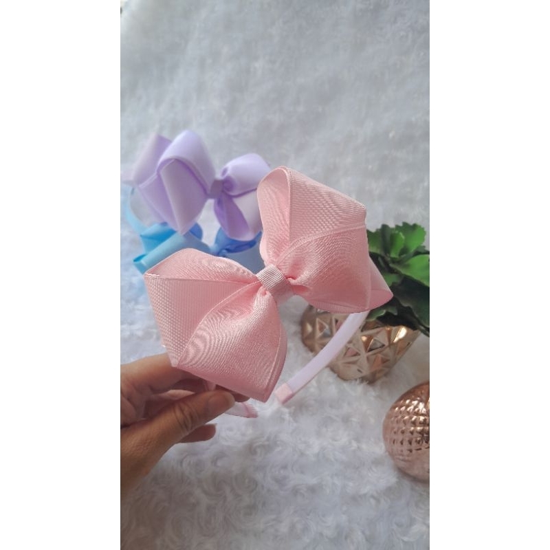 Arco infantil tiara Laço para menina Laço formosura em fita de organza