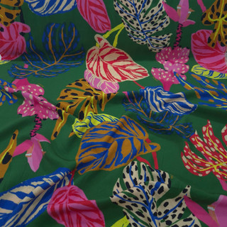Tecido Viscose Araras/Tucanos/Frutas 100% Viscose - 1,50M de largura