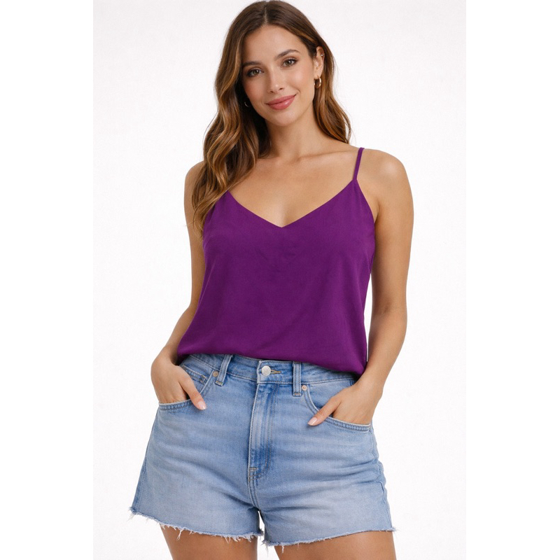 Blusa Feminina Alcinha Viscose com Alça Regulável – Leve e Confortável