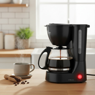 Cafeteira Elétrica 18 Xícaras Jarra Vidro Filtro Permanente Café Quente Máquina Café Preta em Oferta na Shopee