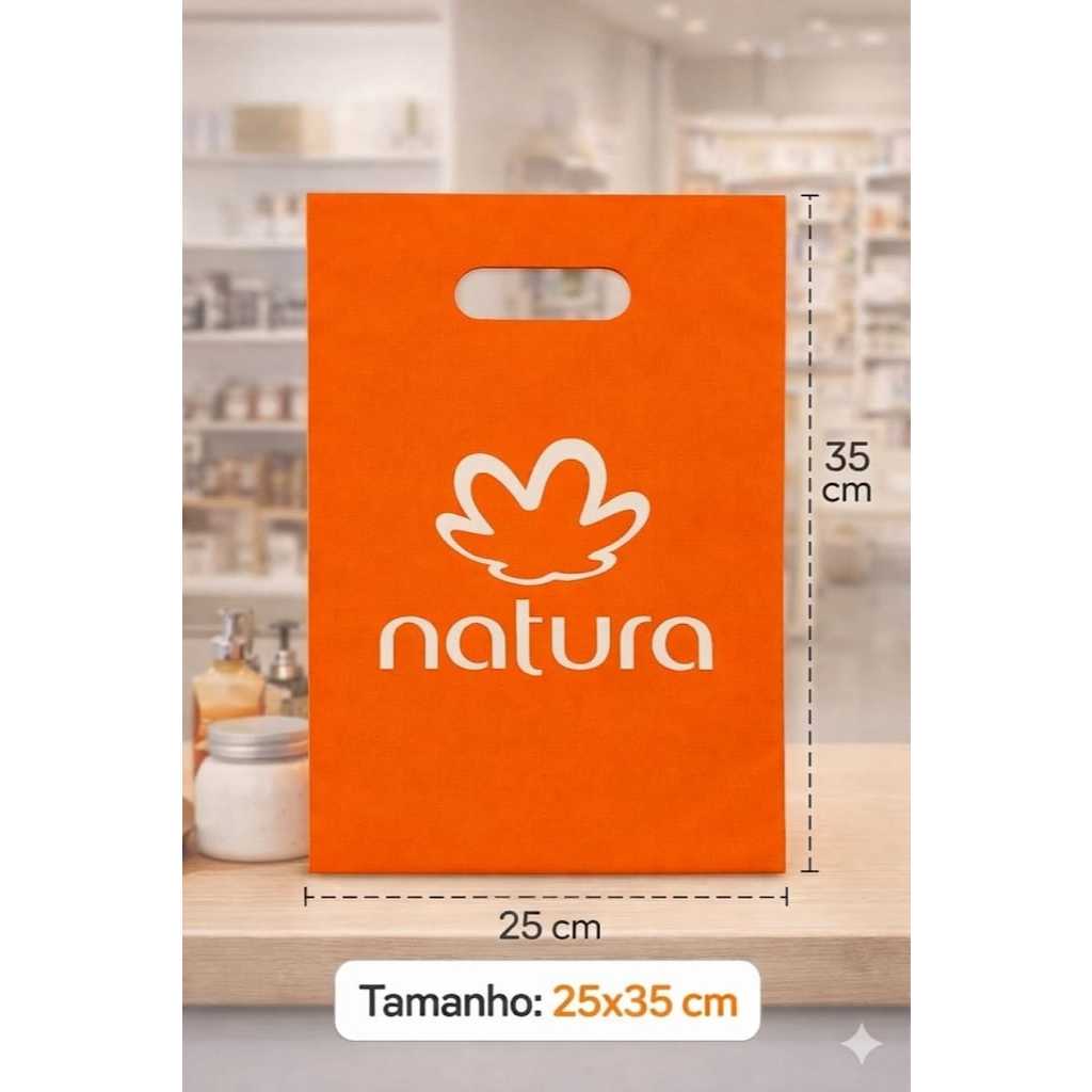 Sacola com logo Natura 25x35