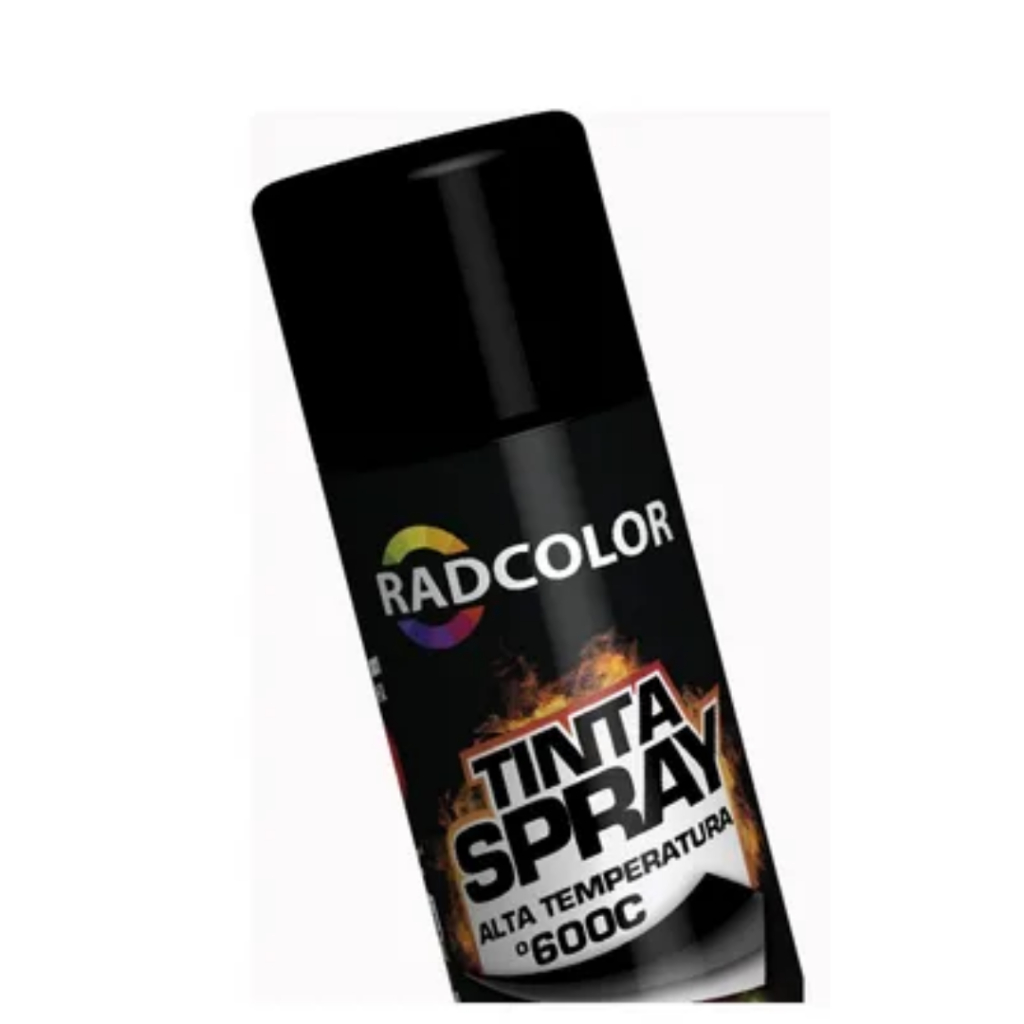 Tinta  Spray Uso Geral Preto Fosco 400 ml Radnaq