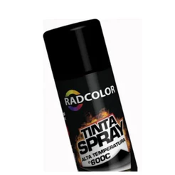 Tinta Spray Uso Geral Preto Fosco 400 ml Radnaq