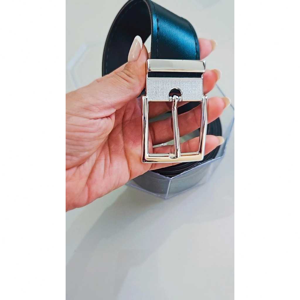 Cinto Dupla Face Preto Marrom Em Reversível Social Casual 3,5 Cm De Largura E 1,20,1,50,1,60 Plus Size em Oferta na Shopee