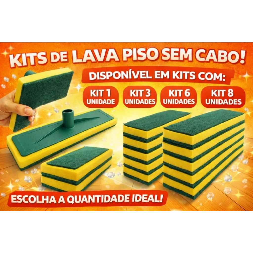 Esfregão lava azulejo até 8 limpa azulejo lava piso esponja abrasiva, esfregão sem cabo limpeza pesada