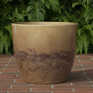 VASO PARA PLANTAS DE POLIETILENO MODELO VASO BOJO LISO N°2 MARMORIZADO em Oferta na Shopee