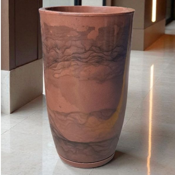 VASO PARA PLANTAS DE POLIETILENO PARA JARDIM, CASAS E EMPRESAS MODELO CONE BOJO POLIDO N°2