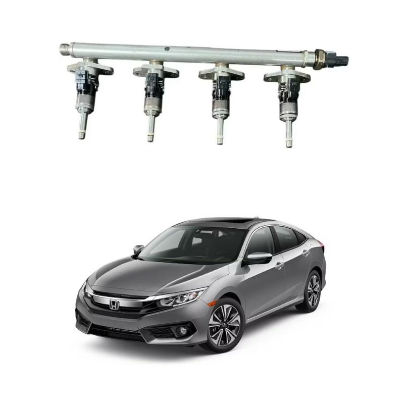 flauta completa com bicos injetores Honda civic G10 1.5 turbo 2018 a 2021 orignal Honda