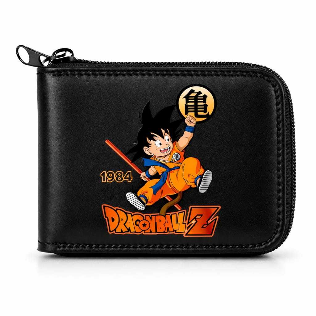 carteira fecho zipe pequena porta cartão moeda Dragon ball z estampada
