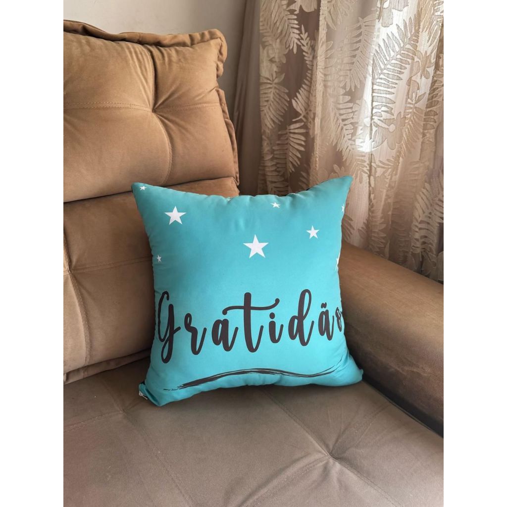 Capa de Almofada Avulsa Decorativa 42x42 Estampas Bonitas com Zíper Fácil de Lavar para Sofá Sala Quarto decorativa