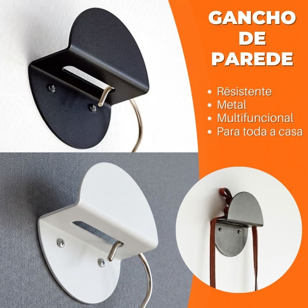 Gancho de Parede Decorativo Cabideiro de Parede Gancho Parede Suporte Gancho Parede Arara Metal