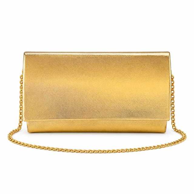 Bolsa Moda Feminina Ju Metalizada Compacta Estilo Moderno Ideal para Festas Eventos e Uso Diário