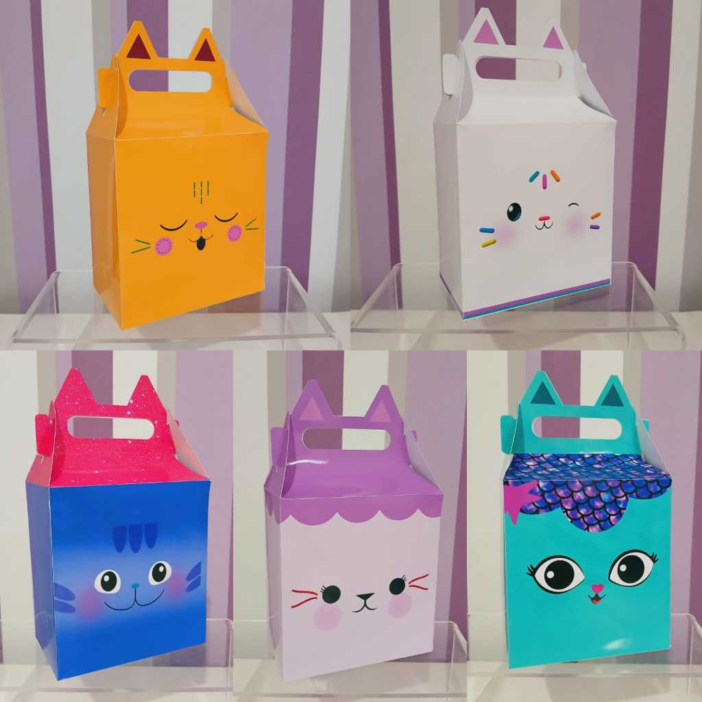Detalhes do Kit 10 Caixas Maleta BIG G Casa Mágica da Gabby Personalizadas - Lembrancinha Pegue e Monte - PRONTA ENTREGA