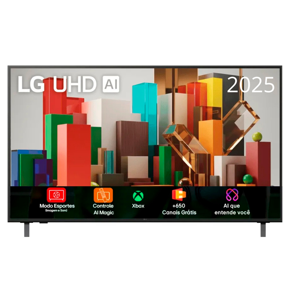 Smart Tv LG 43" 4K Ultra HD WebOS 25 Ai Controle Smart Magic Alexa Bivolt 43au801 — R$ 1.949,00 em Shopee, 15% OFF