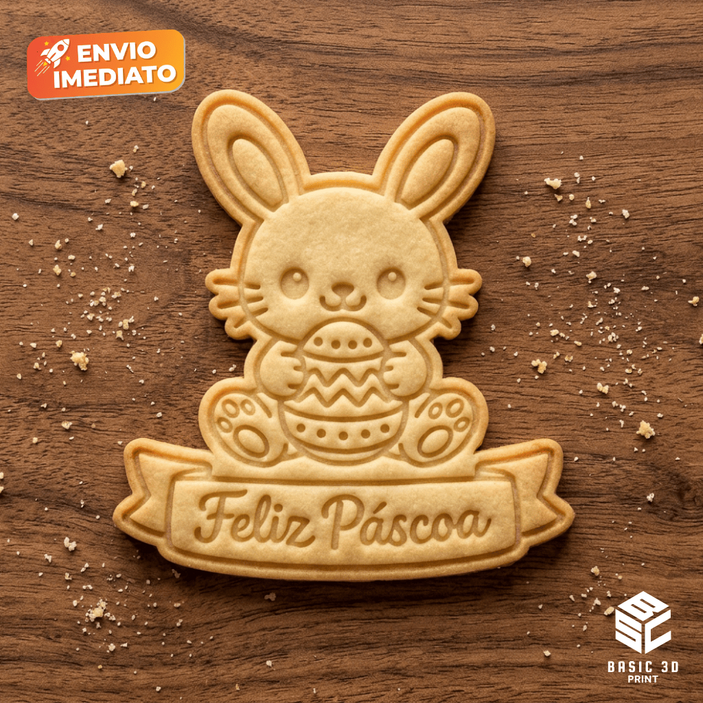 Cortador de Biscoitos Pascoa 8cm Molde Marcador Biscoito Cortador de Pascoa Confeiteira Artesanal