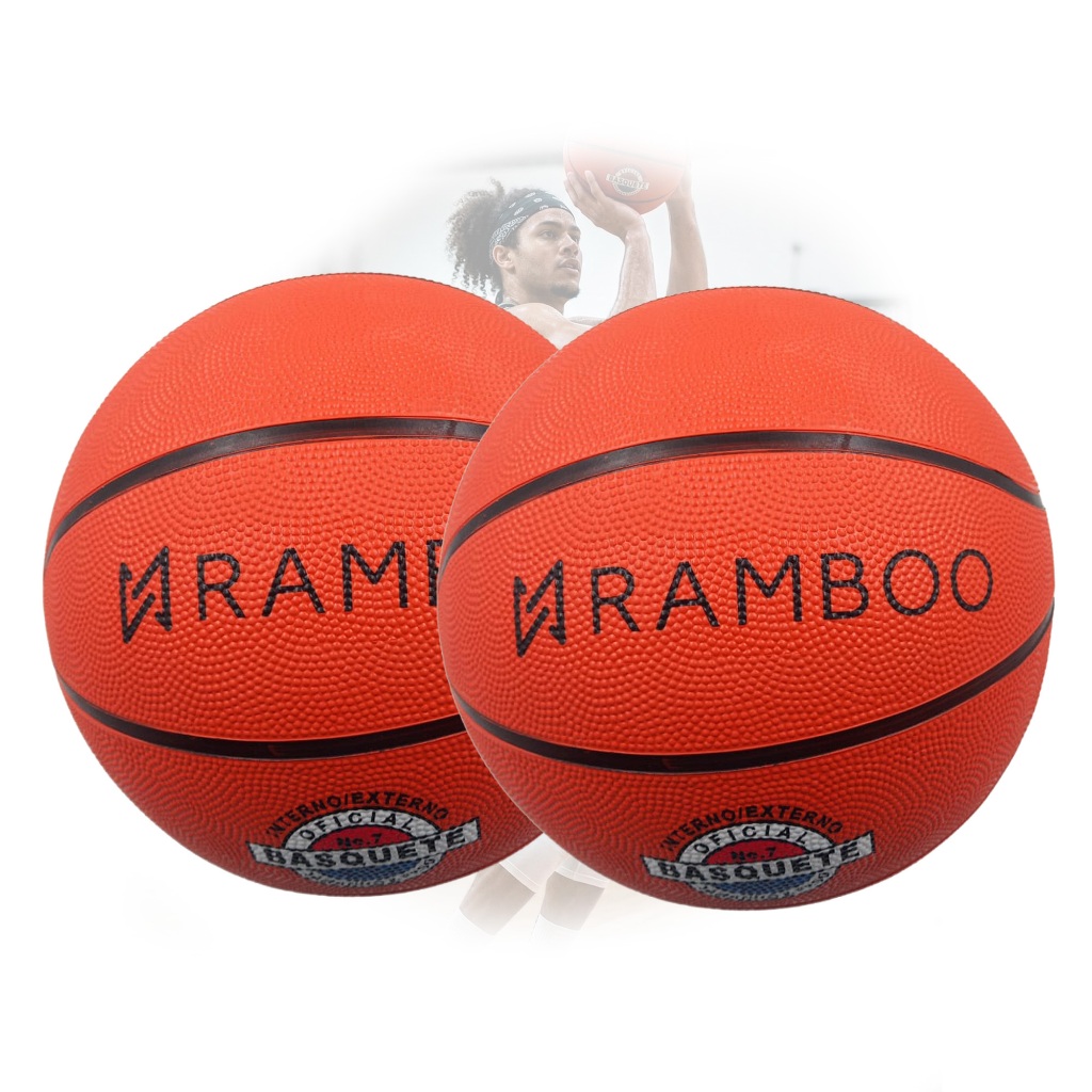 Kit 02 Bolas De Basquete Profissional Tamanho Oficial Quadra Basketball Ramboo