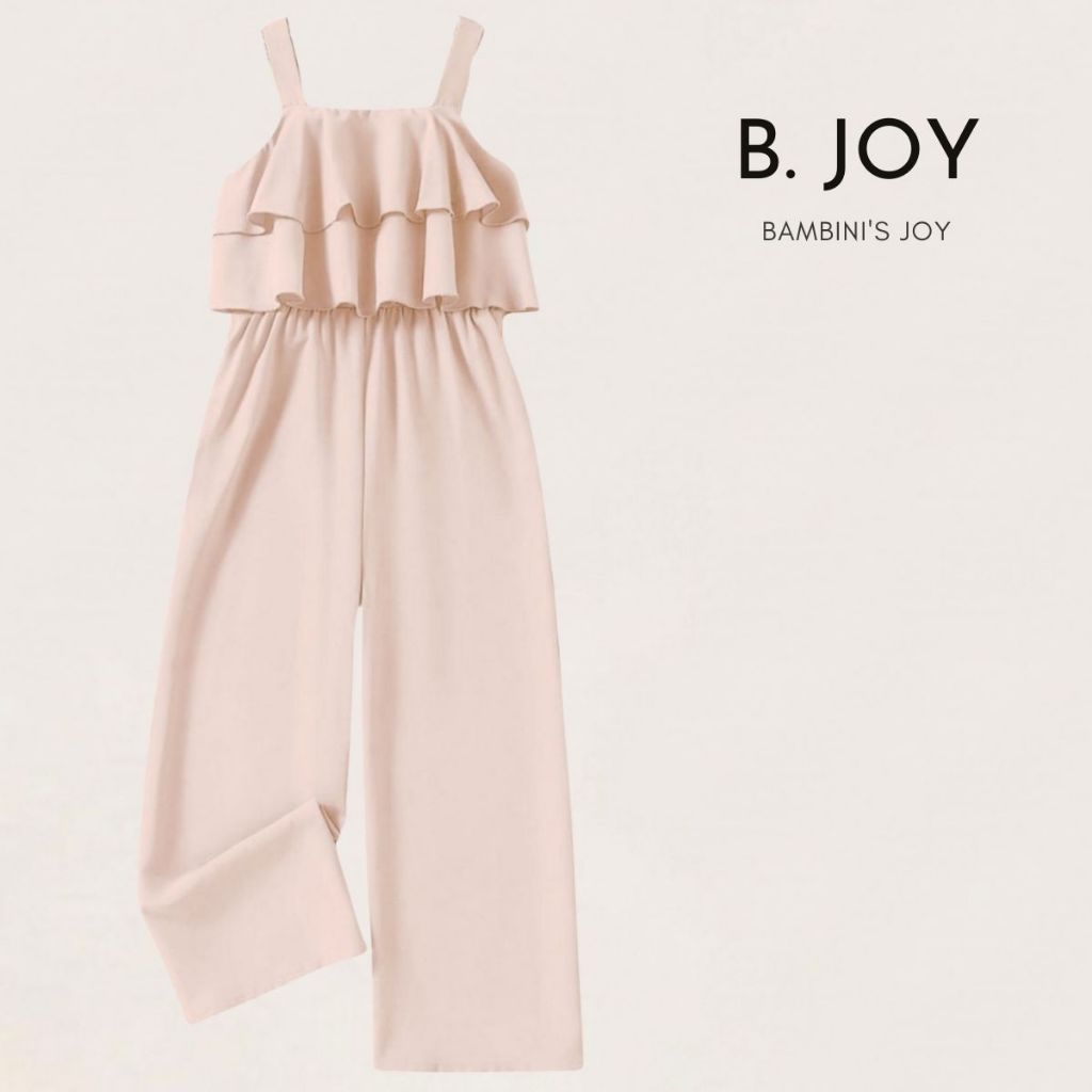 Macacão Longo Feminino Juvenil com Alças e Cintura com Elástico – Estilo Blogueirinha Teen para Meninas e Adolescentes