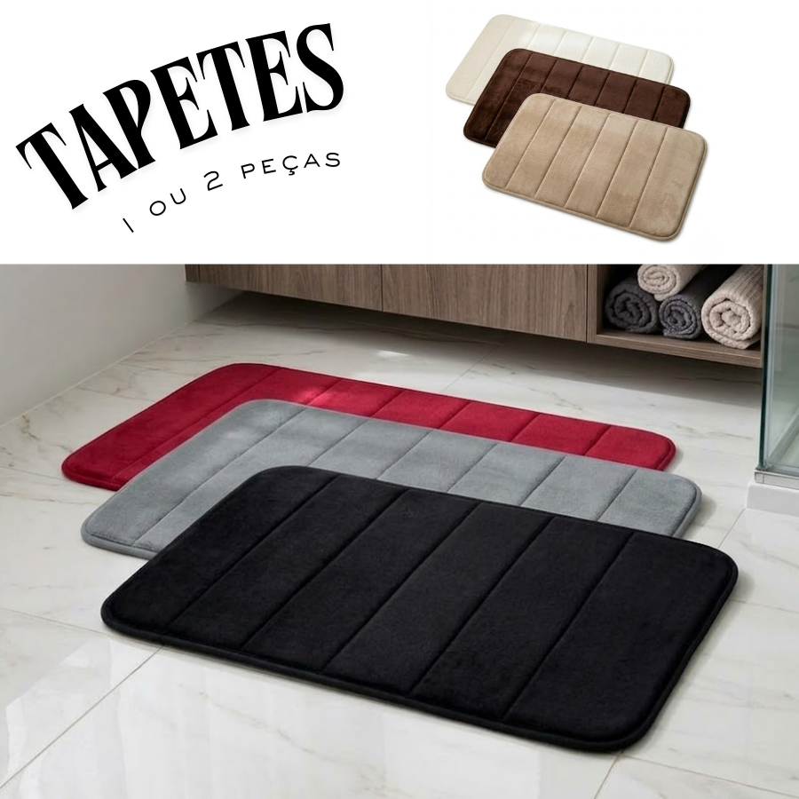 1/2 PEÇAS Kit Jogos de Banheiro Pia Quarto Liso Tapetes Antiderrapantes