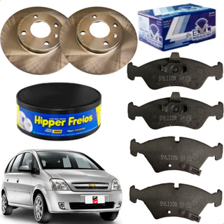 2 Disco Freio + Pastilhas Meriva 02 03 04 05 06 Aro 14 em Oferta na Shopee