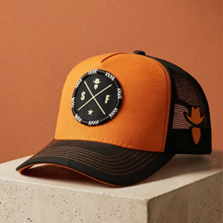 Boné Trucker Country Simprão Farm Aba Curva Unissex Ajustavel Premium em Oferta na Shopee