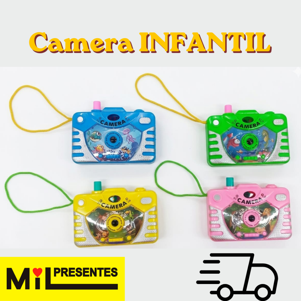 Kit com 3 Câmeras de brinquedo infantil