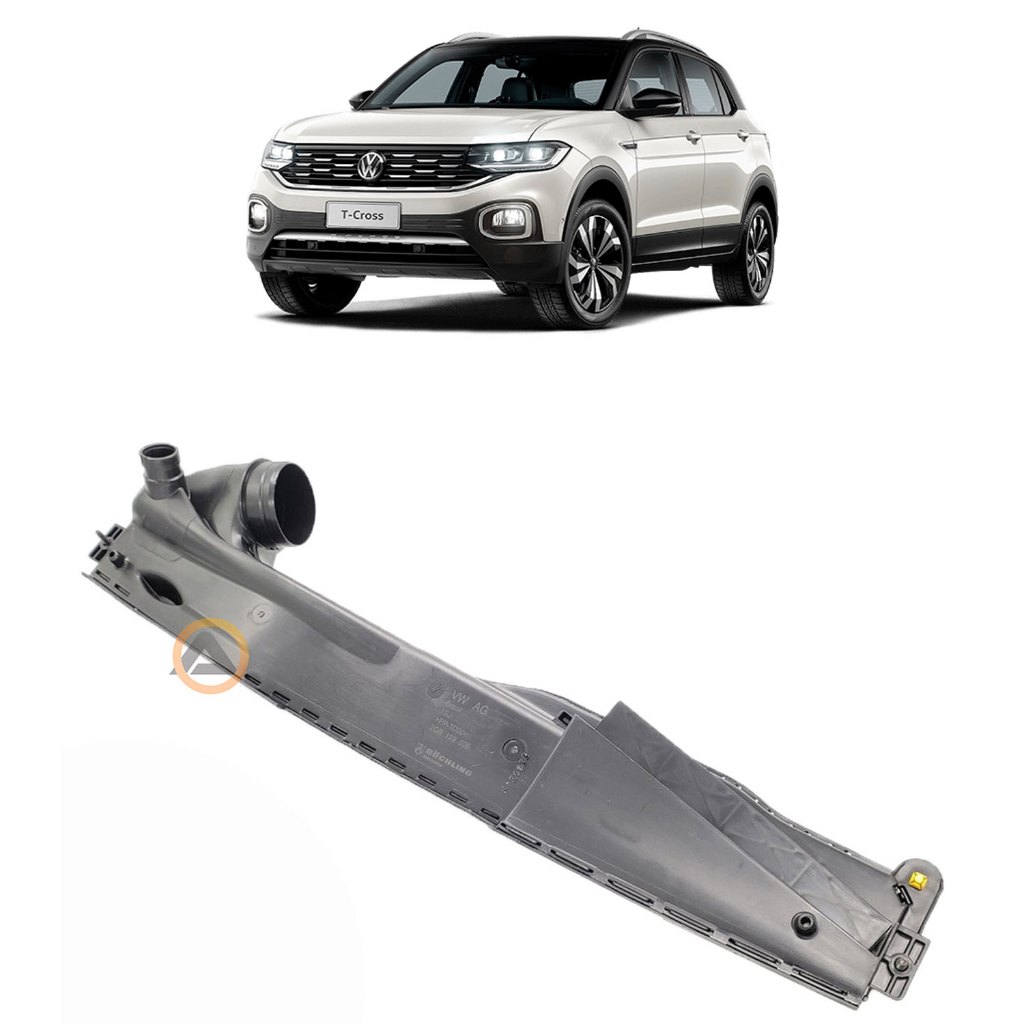 Condutor de Ar Volkswagen Nivus Polo T-Cross Virtus Original 2QB129509 Duto Admissão