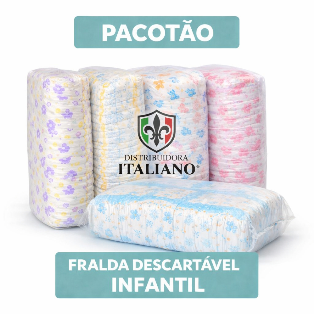 Kit 4 Fraldas Descartáveis Infantil Segunda Linha Econômica P M G XG XXG Pacote Grande Super Absorção Barata” em Oferta na Shopee