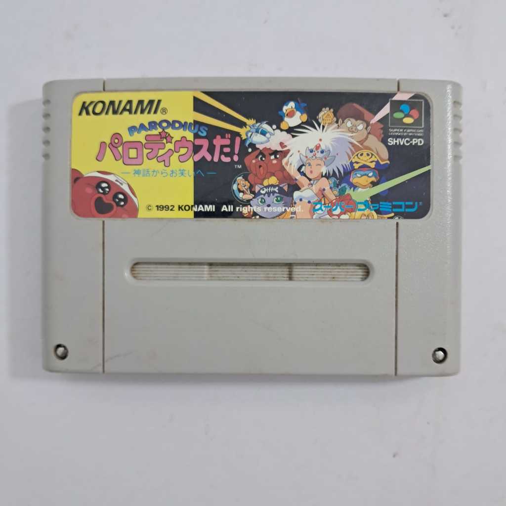 Cartucho Jogo Parodius - Famicom Cassete Super Nintendo Importado Japão