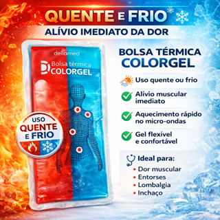 Bolsa Gel termica quente e frio para lesao colica dores musculares colorgel flexivel em Oferta na Shopee
