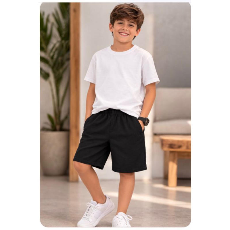 kit 3 Short linho masculino conforto e qualidade com cordão ajustavel 4 ao 16, ATENÇÃO TAMANHOS GRANDES