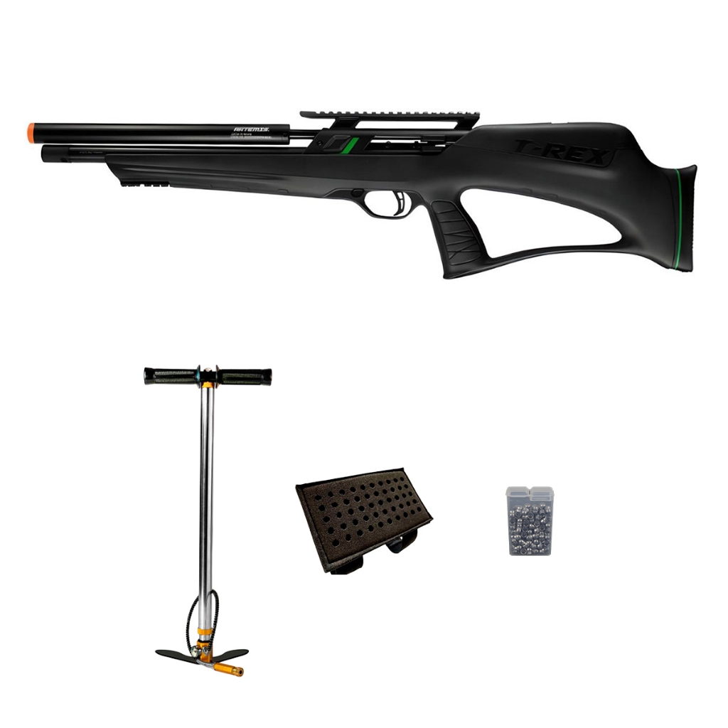 Carabina de Pressão PCP T-Rex Bullpup 5.5mm FXR279 VR - Artemis + Bomba + Chumbo + Porta Chumbo