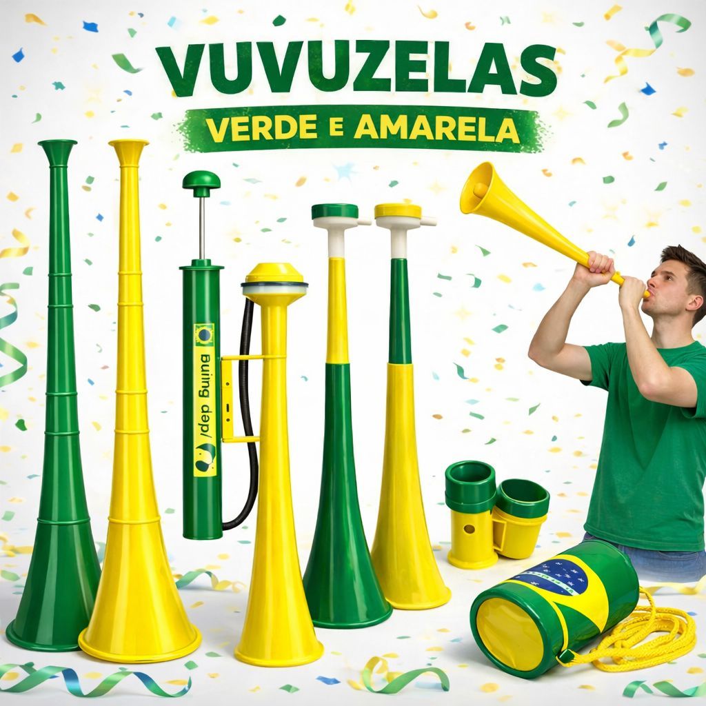 Vuvuzela e Buzina para Torcida – Corneta de Torcedor para Jogos, Festas e Eventos em Oferta na Shopee