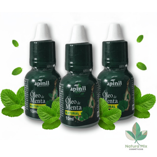 Óleo de Menta 10ml Apinil, Refresca, Mentol, Congestão KIT ATÉ 3 UN em Oferta na Shopee