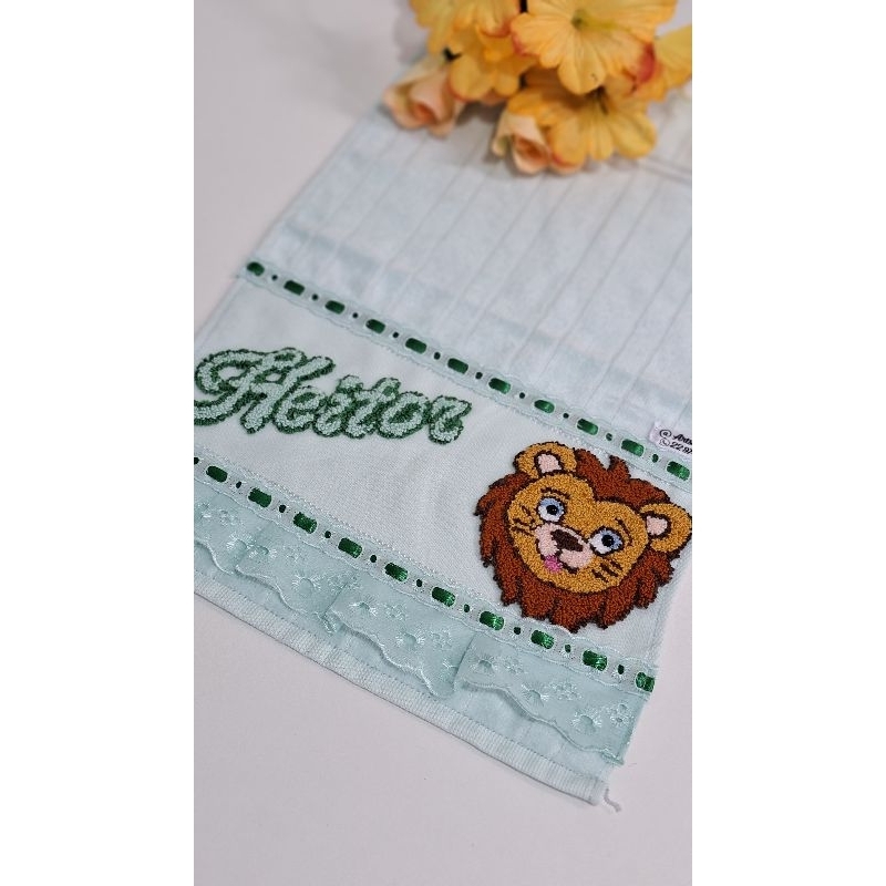 toalha de mão, toalha de boca,toalha infantil, toalha para escola,pano de boca/toalhinha com nome bordado/toalhainfantil