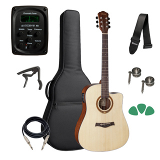 Violão Elétrico Folk Hofma Hmf290 Kit Capa Acessórios Full em Oferta na Shopee