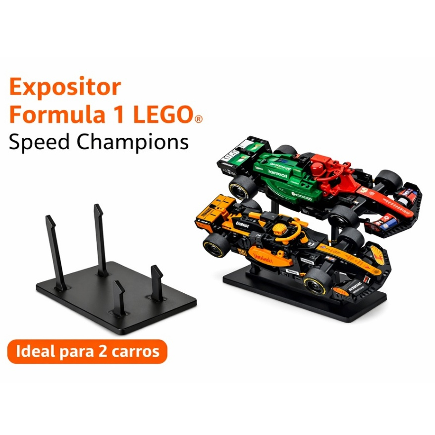 Suporte Expositor LEGO – F1 Speed Champions  Decoração Premium 1 peça