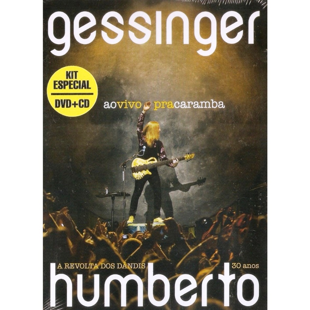Kit Lacrado DVD + CD Humberto Gessinger Ao Vivo Pra Caramba A Revolta Dos Dândis 30 Anos Original