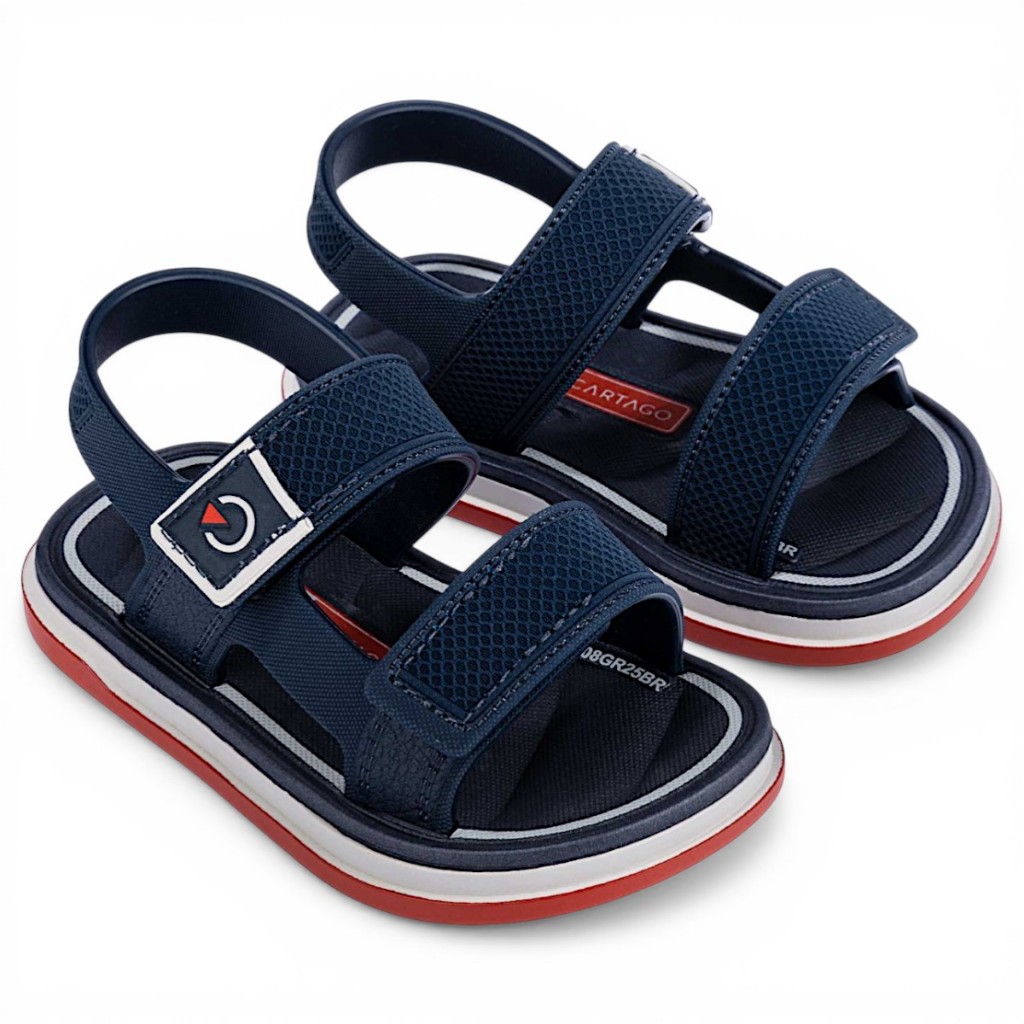 Sandalia Infantil Cartago Malaga Sport Masculina Macia Baby Original