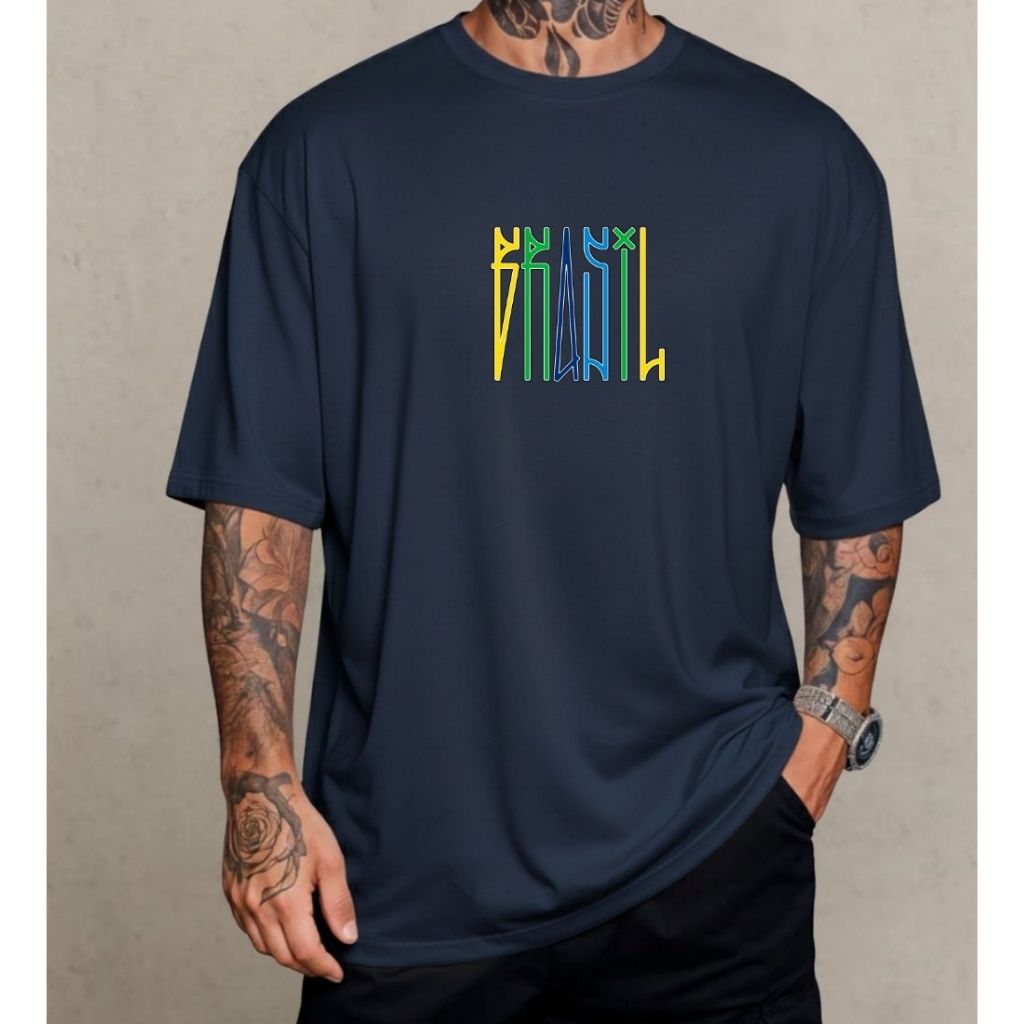 Camiseta Brasilcore Brasil Pixo Estilo Old School Vintage Seleção Torcida Brasileira Copa 2026