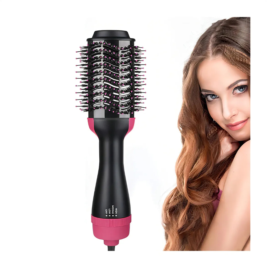 Escova Secadora e modeladora 3 Em 1 Profissional 1200w Seca Alisa Modela Cabelo