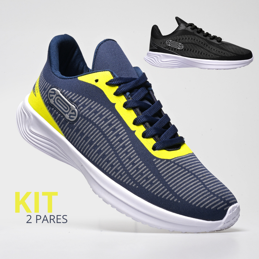 Kit Tênis Masculino Feminino Esportivo Crossfit Macio