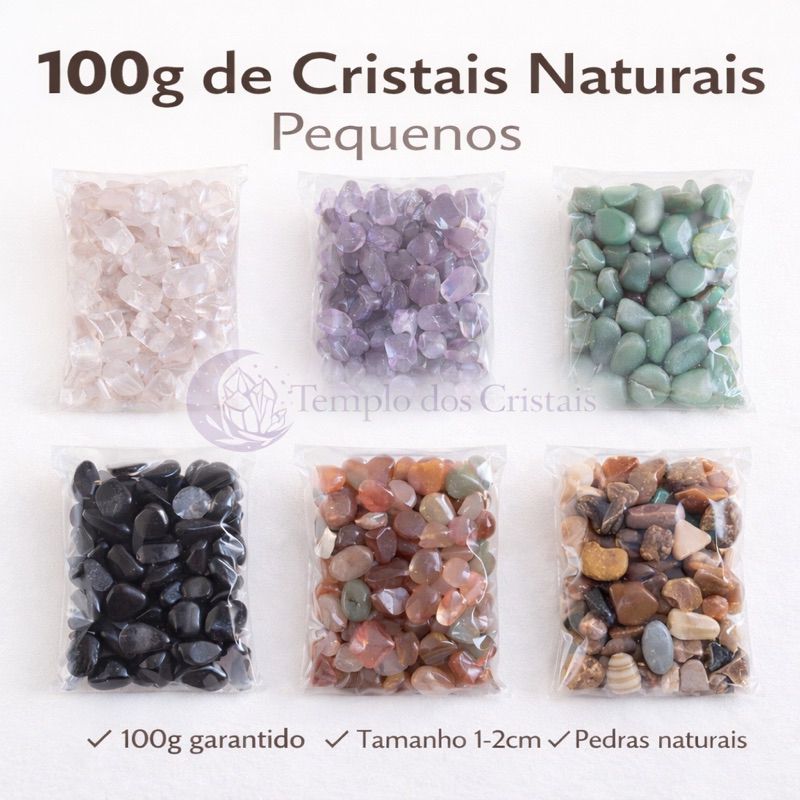 Cristais Naturais Pequenos – Ametista Quartzo Rosa Turmalina Jaspe Obsidiana Sodalita Onix