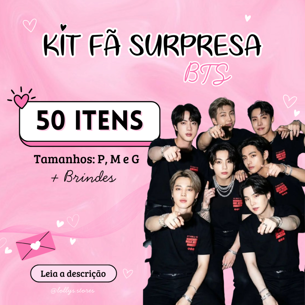 Kits Bangtan BTS Surpresa | Photocard | Adesivos | Poster | Chaveiro | + Mimos