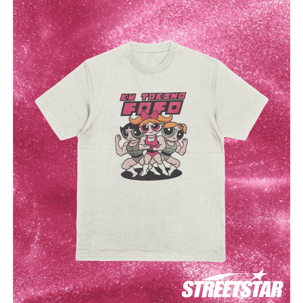 Camiseta Adulto/Infantil Unissex Streetwear Meninas Super Poderosas Desenho Retro Geek P ao G1