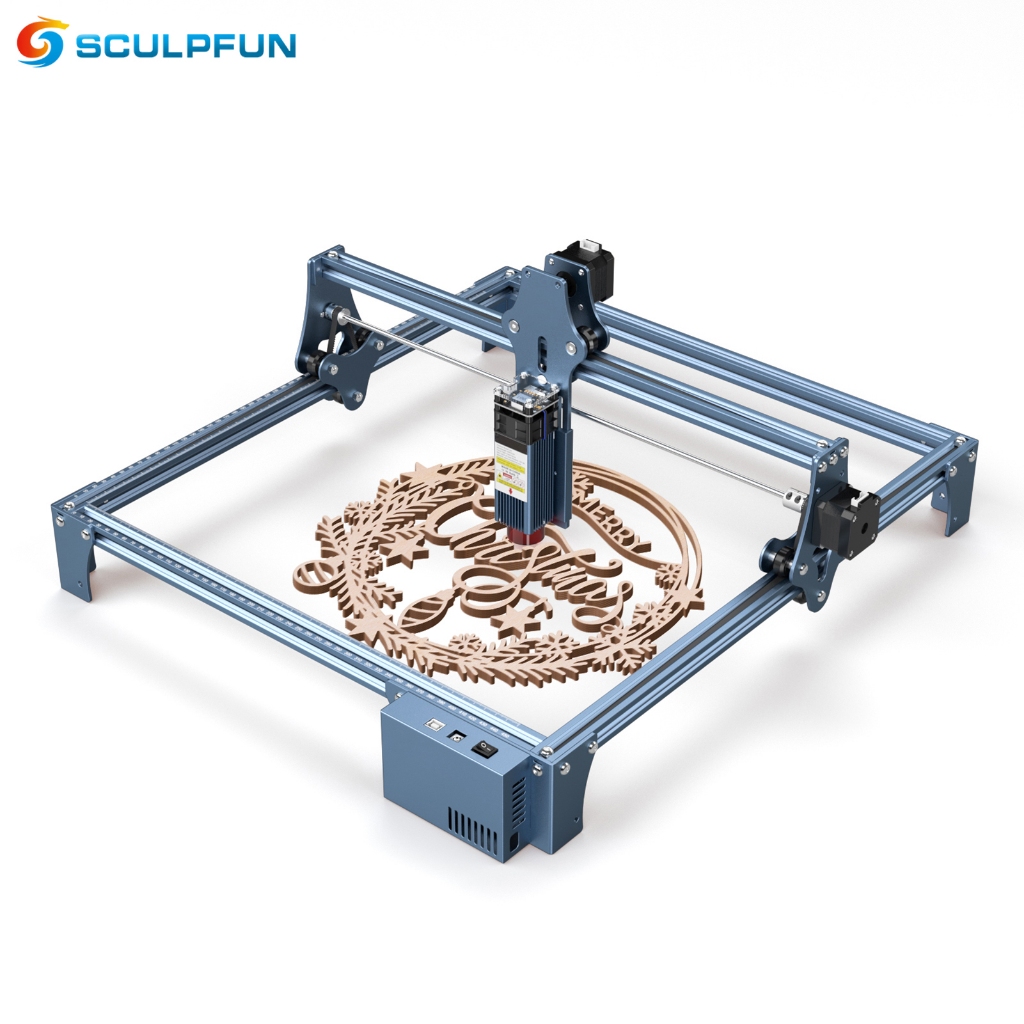 SCULPFUN S9 Gravadora a Laser Ultrafina Para Corte e Gravação em Madeira e Acrílico 410x420mm